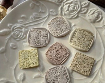 Paeonia flower Wax Seal Stamp Kit, decorative wax seal kit, envelope seal stamp, invitation seal stamp