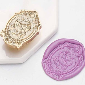 3D Moon star sea Wax Seal Stamp Kit,starry wax seal kit, envelope seal stamp, invitation seal stamp