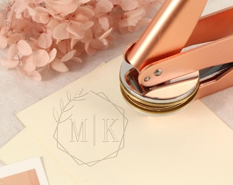 Customized  Wedding Embosser for Invitations,Custom Wedding Embosser Stamp,Custom Monogram Embosser Stamp