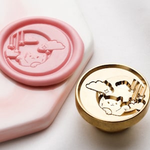 Naughty cat Wax Seal Stamp Kit,cat wax seal kit, envelope seal stamp, invitation seal stamp