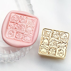 Fudge family Wax Seal Stamp Kit, candy wax seal kit, envelope seal stamp, invitation seal stamp