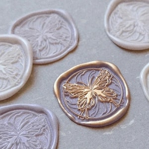 Butterfly Wax Seal Stamp Kit, wedding wax seal kit, envelope seal stamp, invitation seal stamp