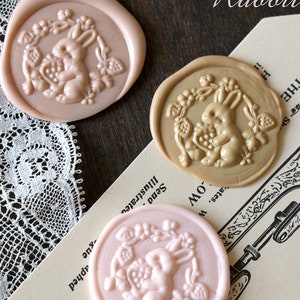 Rabbit Wax Seal Stamp Kit, decorative wax seal kit, envelope seal stamp, invitation seal stamp