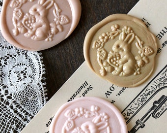 Rabbit Wax Seal Stamp Kit, decorative wax seal kit, envelope seal stamp, invitation seal stamp