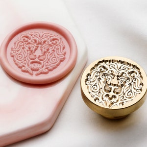 Kruger lion Wax Seal Stamp Kit, lion wax seal kit, envelope seal stamp, invitation seal stamp