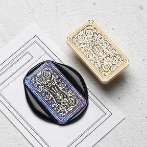 Iris window Wax Seal Stamp Kit, iris wax seal kit, envelope seal stamp, invitation seal stamp