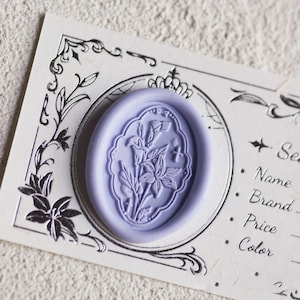 Calla lily Wax Seal Stamp Kit, floral wax seal kit, envelope seal stamp, invitation seal stamp