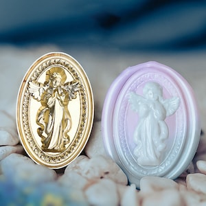 Prayer angel Wax Seal Stamp Kit, angle wax seal kit, envelope seal stamp, invitation seal stamp