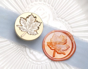 3D maple leaf Wax Seal Stamp Kit, maple leaf wax seal kit, envelope seal stamp, invitation seal stamp