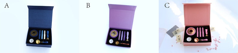 Snowflake Wax Seal Stamp Kit, irregular shape journal wax seal kit, envelope seal stamp, invitation seal stamp, packaging stamp image 8