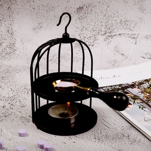 Birdcage stove for wax seal stamp, melting wax stove, metal cute stove