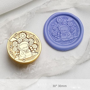 Outing Little Fat Cat Wax Seal Stamp Kit,cat wax seal kit, envelope seal stamp, invitation seal stamp