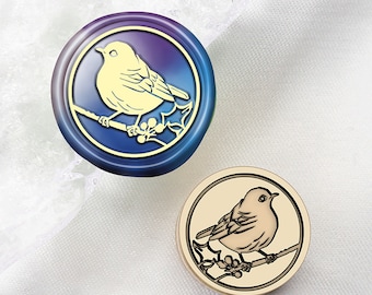 Little fat bird Wax Seal Stamp Kit,bird wax seal kit, envelope seal stamp, invitation seal stamp,mini stamp