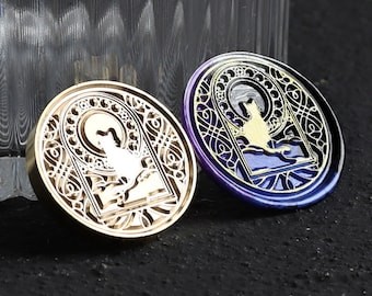 Starry cat Wax Seal Stamp Kit, tarot cat wax seal kit, envelope seal stamp, invitation seal stamp