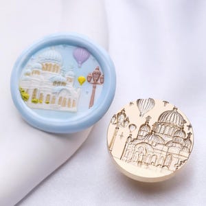 Fairy castle Wax Seal Stamp Kit, castle wax seal kit, envelope seal stamp, invitation seal stamp
