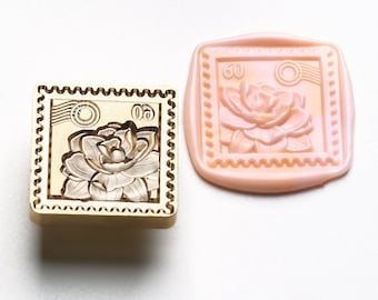 3D Lotus stamp Wax Seal Stamp Kit,lotus wax seal kit, envelope seal stamp, invitation seal stamp