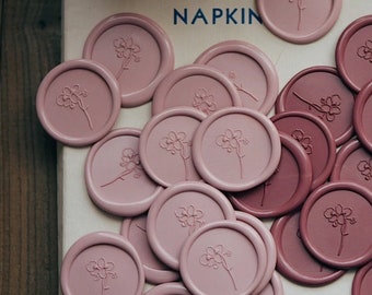 Little flower Wax Seal Stamp Kit, little wax seal kit, envelope seal stamp, invitation seal stamp