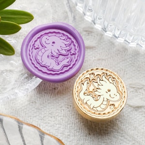 Baby Dragon Wax Seal Stamp Kit, dragon wax seal kit, envelope seal stamp, invitation seal stamp, halloween gift