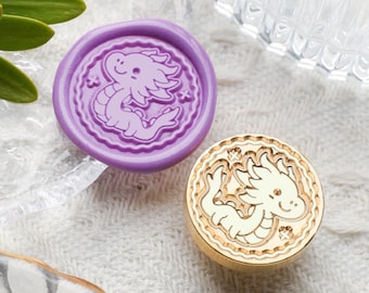 Baby Dragon Wax Seal Stamp Kit, dragon wax seal kit, envelope seal stamp, invitation seal stamp, halloween gift