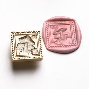 3D Mushroom stamp Wax Seal Stamp Kit,mushroom wax seal kit, envelope seal stamp, invitation seal stamp
