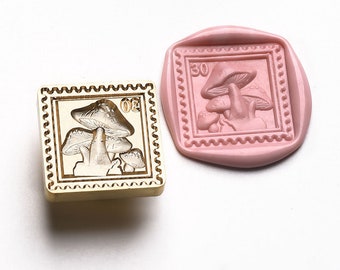 3D Mushroom stamp Wax Seal Stamp Kit,mushroom wax seal kit, envelope seal stamp, invitation seal stamp