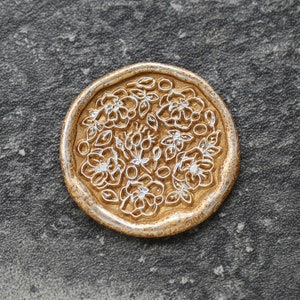 Dog rose Wax Seal Stamp Kit, rose wax seal kit, envelope seal stamp, invitation seal stamp