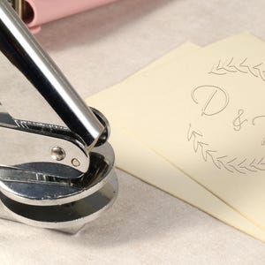 Custom Embosser for Wedding Invitations,Custom Wedding Embosser Stamp,Custom Monogram Embosser Stamp,Envelope Embosser