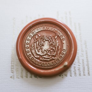 Tiger Wax Seal Stamp Kit, constellation wax seal kit, envelope seal stamp, invitation seal stamp