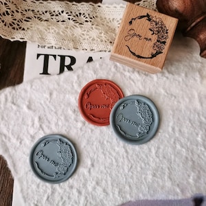 Open me Wax Seal Stamp Kit, decorative wax seal kit, envelope seal stamp, invitation seal stamp