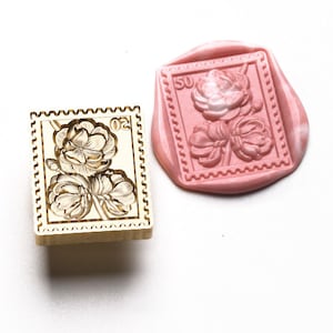 3D Cherry blossom stamp Wax Seal Stamp Kit,cherry blossom wax seal kit, envelope seal stamp, invitation seal stamp