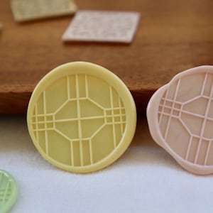 Window grilles Wax Seal Stamp Kit, flower wax seal kit, envelope seal stamp, invitation seal stamp imagen 1