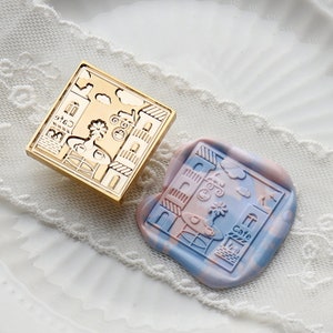 Afternoon tea Wax Seal Stamp Kit, tea wax seal kit, envelope seal stamp, invitation seal stamp
