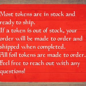 Stained Glass Art Token MTG Token Bundle Magic Token Bundle MTG Stained Glass Art Token Bulk Pack for Magic and other collectible card games image 19