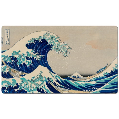 Under The Wave Off Kanagawa 14" X 24" Playmat For Tabletop, Ccg, Tcg, And Other Games