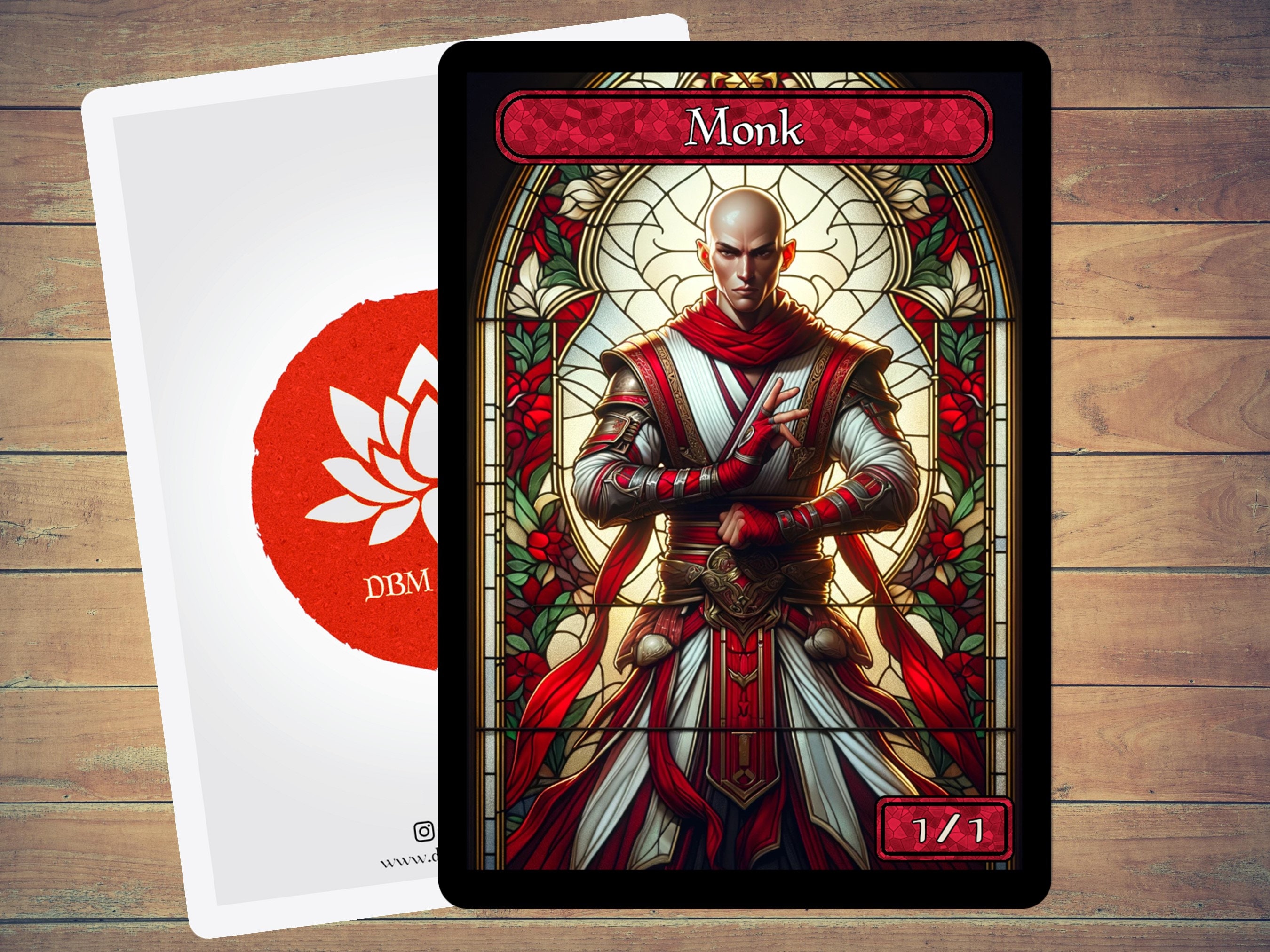 モンクトークン MTGトークン ステンドグラスアートトークン 5パック