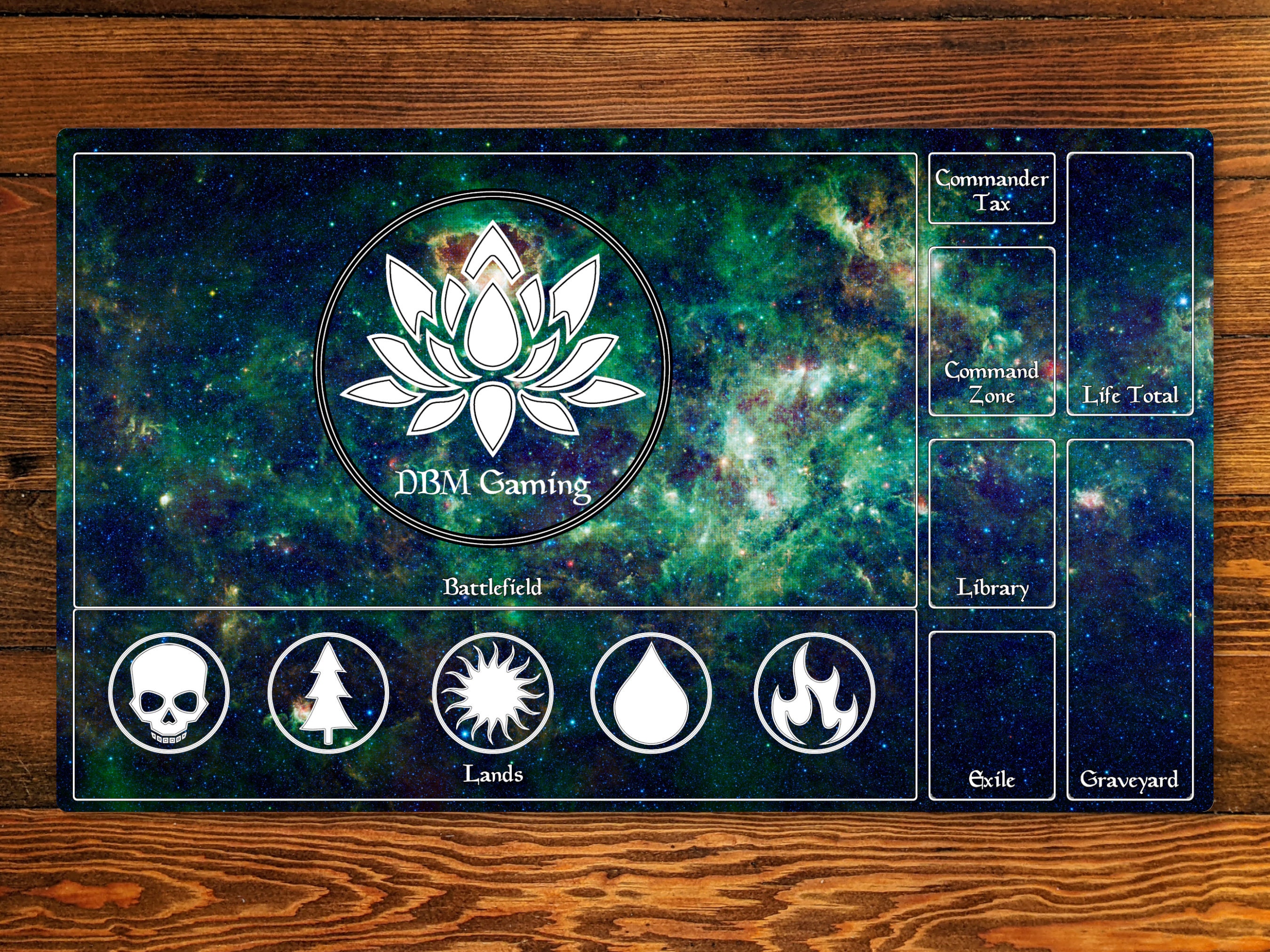 Magic Zone Layout 14 X 24 Playmat for EDH and Etsy UK