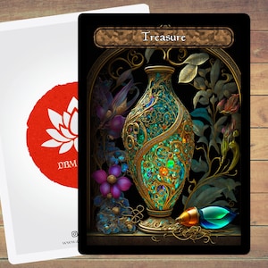 Token de Tesouro Token MTG Token de Arte em Vitral Pacote com 5 para Magic e outros jogos de cartas colecionáveis
