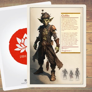 Goblin Token Monster Profile Art Token 5 Pack for Magic and other collectable card games