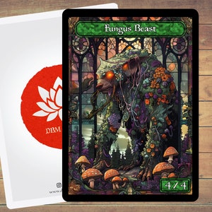 Gettone Bestia Fungo Gettone MTG Gettone Vetrata Artistica 5 Pezzi per Magic e altri giochi di carte collezionabili