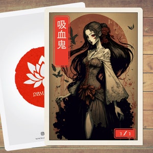 Vampire Token MTG Token Japanese Style Art Token 5 Pack for Magic and other collectible card games | Foil Option Available