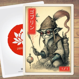 Goblin Token MTG Token Japanischer Stil Kunst Token 5er Pack für Magic und andere Sammelkartenspiele