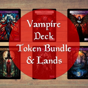 Baralho de Vampiro Pacote de Fichas de Vampiro Arte em Vitral Ficha de Vampiro Ficha de Sangue Pacote de Fichas de Vampiro Demônio para jogos de cartas colecionáveis de Magic