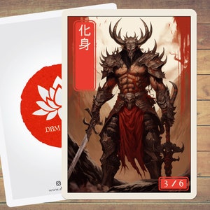 Avatar Token MTG Token Japanese Style Art Token 5 Pack for Magic and other collectible card games