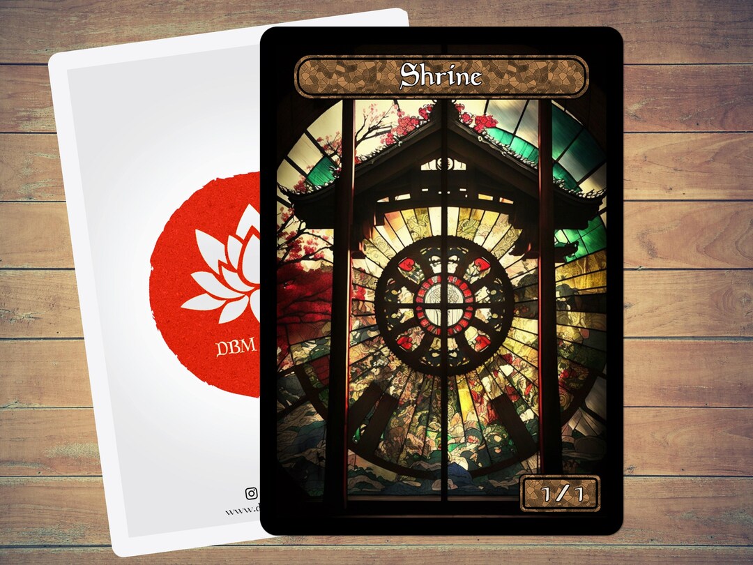 thumbnail image 2 of Givememana Unicorn Stained Glass Token – Magic: The Gathering, White, Near Mint 2 of 4