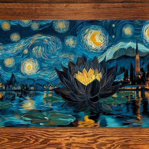 Mtg Starry Night Playmat - Etsy