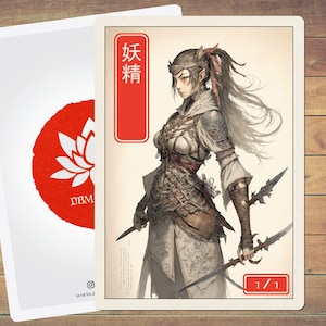 Elf Token MTG Token Japanese Style Art Token 5 Pack for Magic and other collectible card games