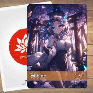 Shrine Token MTG Token MTG Anime Token Art Token 5 Pack for Magic and other collectible card games