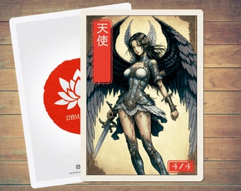 Angel Token MTG Token Japanese Style Art Token 5 Pack for Magic and other collectible card games