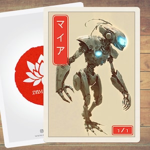 Myr Token MTG Token Japanese Style Art Token 5 Pack for Magic and other collectible card games