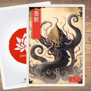 Inkling Token MTG Token Japanese Style Art Token 5 Pack for Magic and other collectible card games